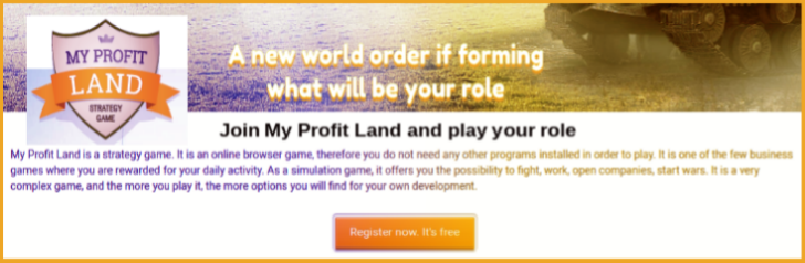 My Profit Land - Online Strategy Game